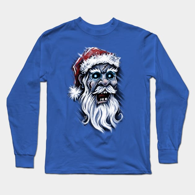 Zombie Santa Claus Long Sleeve T-Shirt by c0y0te7